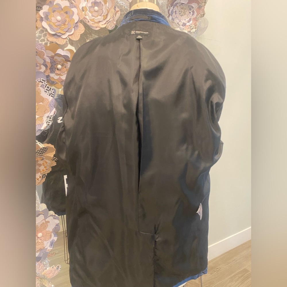 Inc International Concept Men’s New Velvet Jacket Blue - Picture 11 of 13